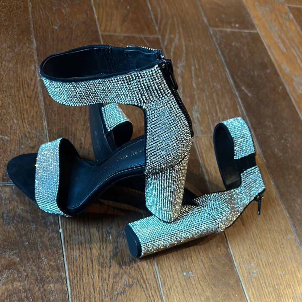 Elegant Rhinestone Embellished Women's Heels